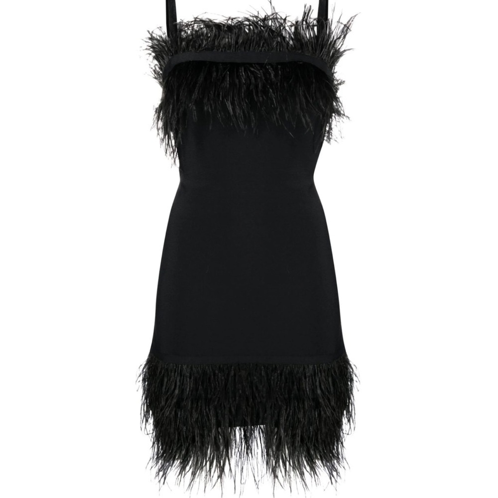 NWT Staud feather dress